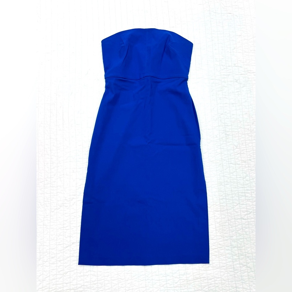 Express royal blue strapless, fitted dress- size 5/6